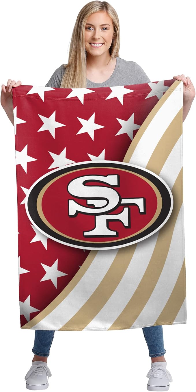 NFL Double Sided Team Logo Vertical Flag (40" x 28")