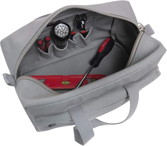 Rothco GI Style Mechanics Tool Bag, Heavy-Duty Canvas Tool Storage | 7.5 Liter Capacity, Heavyweight Canvas, Reinforced Bottom, Garage Storage