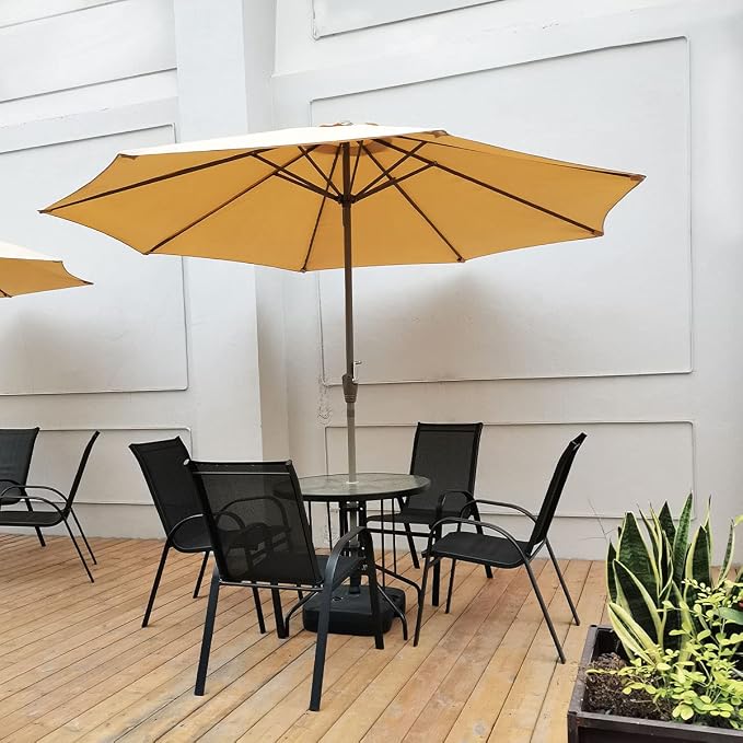 Water-Resistant Patio Umbrella Cover with Zipper, Outdoor Waterproof Umbrella Cover Fits 7 to 10 ft Parasol
