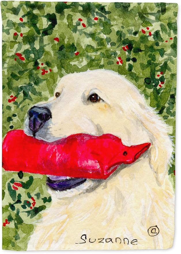 Caroline's Treasures SS8813GF Golden Retriever Garden Flag Mailbox Flag Decorative Yard Flag Banner Outside Patio Artwork Yard Flower Beds, Garden Size, Multicolor