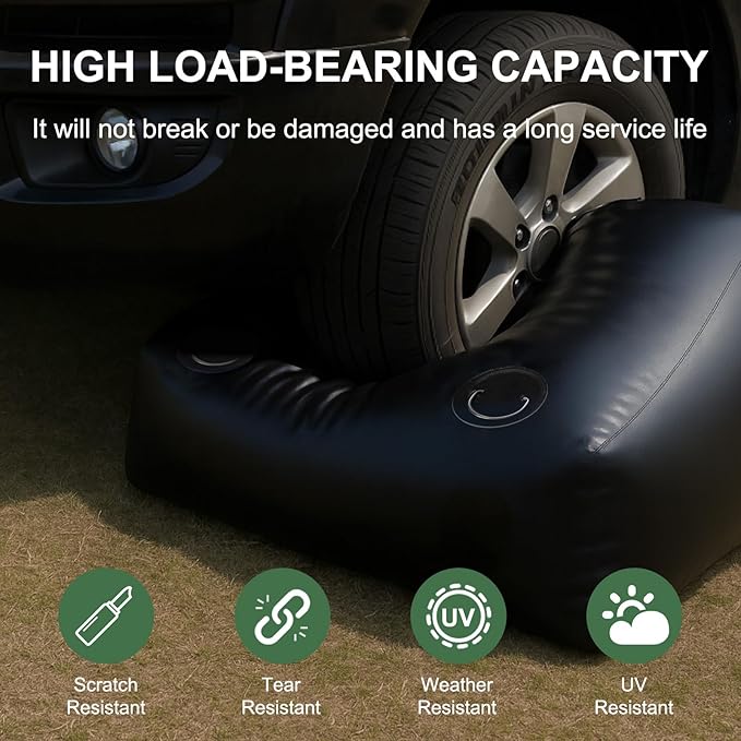150 Gallon Water Bladder, 1000D PVC Foldable Portable Water Tank, Black Large Capacity Water Bag Container for Camping, Garden, Agricultural Irrigation, Drought Resistance, Emergency Supply