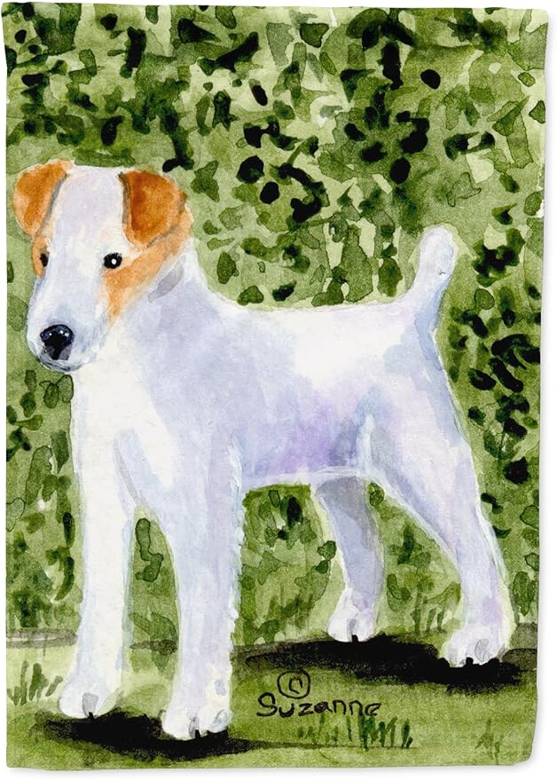 Caroline's Treasures SS8734GF Jack Russell Terrier Garden Flag Mailbox Flag Decorative Yard Flag Banner Outside Patio Artwork Yard Flower Beds, Garden Size, Multicolor