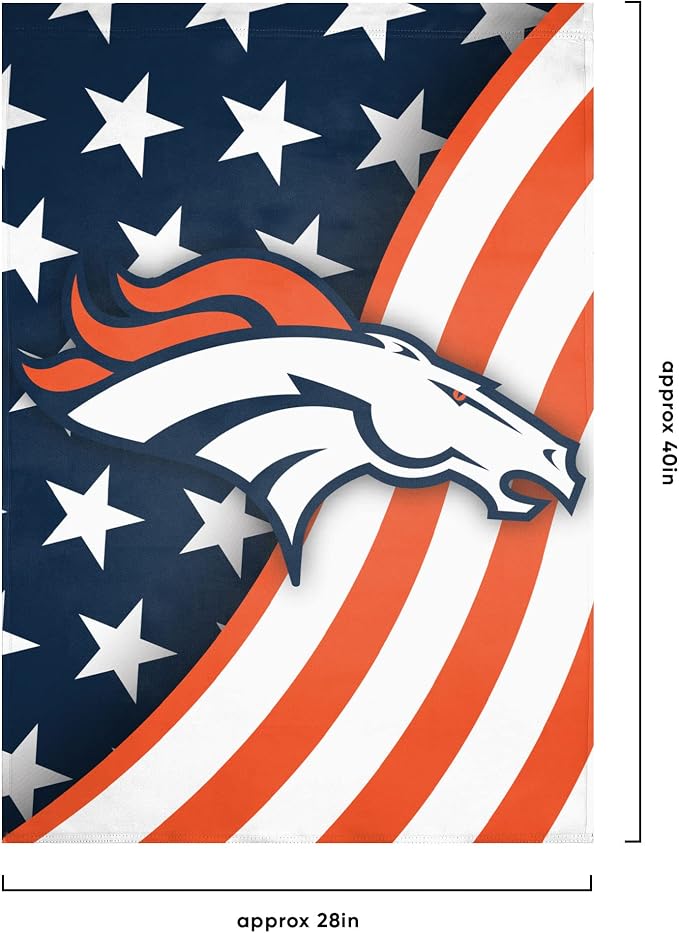 NFL Double Sided Team Logo Vertical Flag (40" x 28")