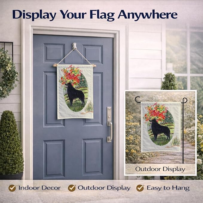 Caroline's Treasures SS8058GF Schipperke Garden Flag Mailbox Flag Decorative Yard Flag Banner Outside Patio Artwork Yard Flower Beds, Garden Size, Multicolor