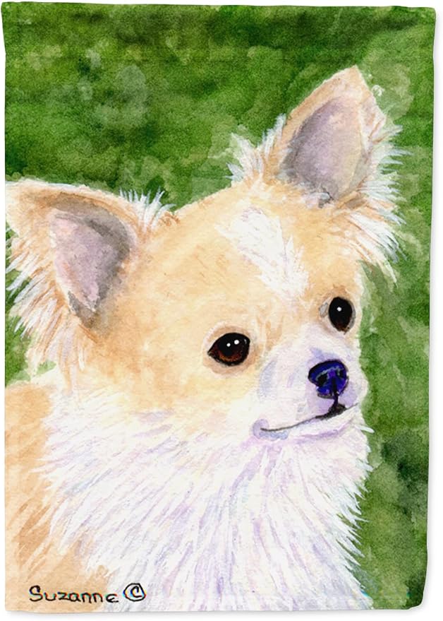 Caroline's Treasures SS8788GF Chihuahua Garden Flag Mailbox Flag Decorative Yard Flag Banner Outside Patio Artwork Yard Flower Beds, Garden Size, Multicolor