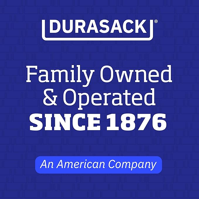 DURASACK Heavy Duty Home and Yard Bags, Blue | 48-Gallon Reusable Self-Standing Lawn and Leaf Bags Garbage Can with Reinforced Handles