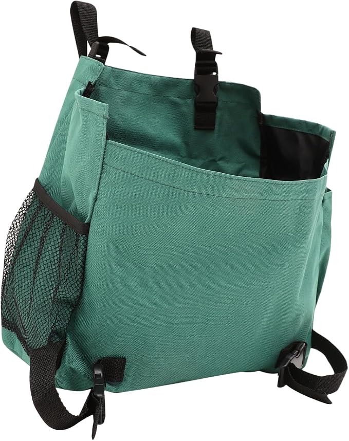ORFOFE Large Capacity Lawn Mower Storage Bag Adjustable Oxford Fabric Mower Tool Organizer Detachable Garden Accessory Pouch for Outdoor Power Tools