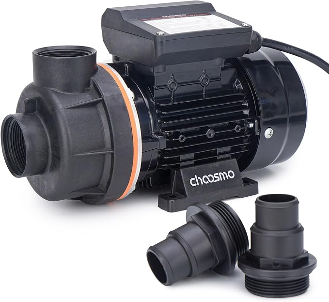 1/3HP Above Ground Swimming Pool Pump 2640GPH, Corded 115V Pool Filter Pump Replacement for Sand Filter Setups, Water Circulation with 1-1/4 and 1-1/2 in Hose Adapters