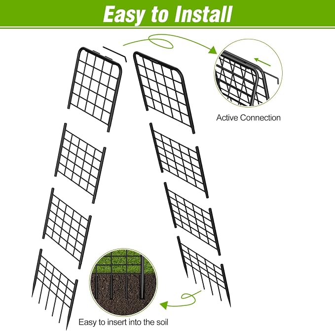 NANANARDOSO 2 Pack Cucumber Trellis, Heavy Duty A-Frame Trellis for Climbing Plants, Metal Garden Trellis Plant Support for Raised Beds, Tomato, Pea, Zucchini.