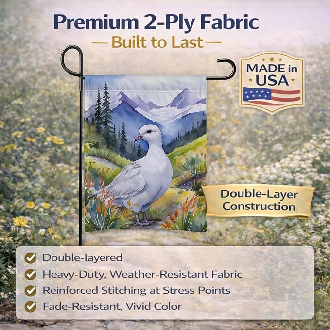Caroline's Treasures Alaska Willow Ptarmigan Garden Flag Mailbox Flag Decorative Yard Flag Banner Outside Patio Artwork Yard Flower Beds, Garden Size, Multicolor