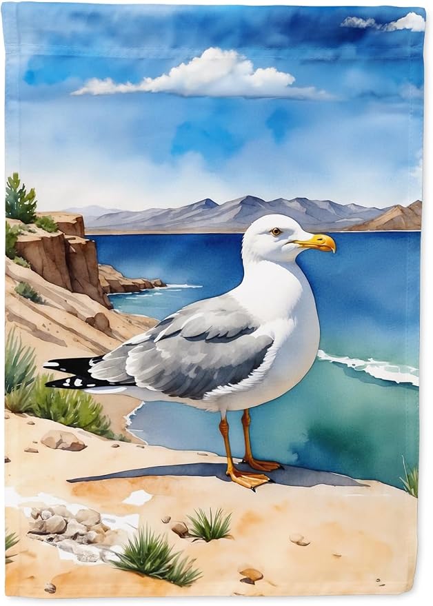 Caroline's Treasures Utah California Gull Garden Flag Mailbox Flag Decorative Yard Flag Banner Outside Patio Artwork Yard Flower Beds, Garden Size, Multicolor