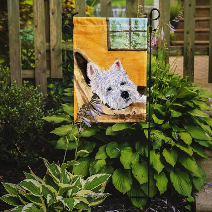 Caroline's Treasures SS8785GF Westie Garden Flag Mailbox Flag Decorative Yard Flag Banner Outside Patio Artwork Yard Flower Beds, Garden Size, Multicolor