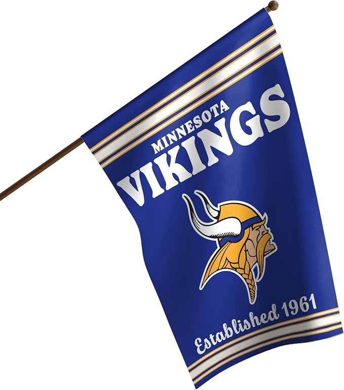 NFL Double Sided Team Logo Vertical Flag (40" x 28")