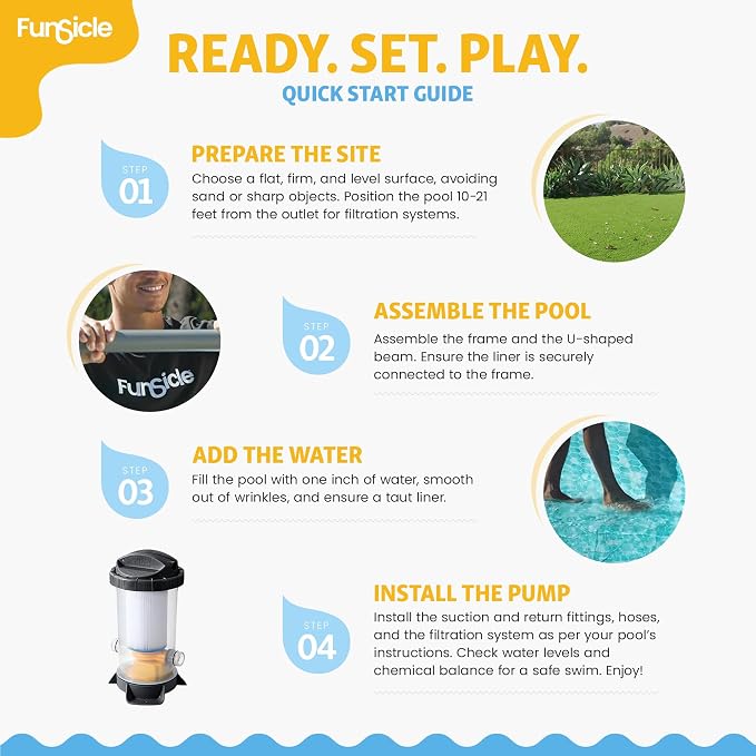 Funsicle Oasis Designer Lap 18' x 9'x 52" Rectangular Above Ground Swimming Pool, with FiltraBoost 1200 GPH Filter Pump, Ladder, Maintenance Kit, Cover, Ground Cloth & Repair Patch, Dark Herringbone | With FiltraBoost 1200 GPH Pump, Ladder, Maintenance...