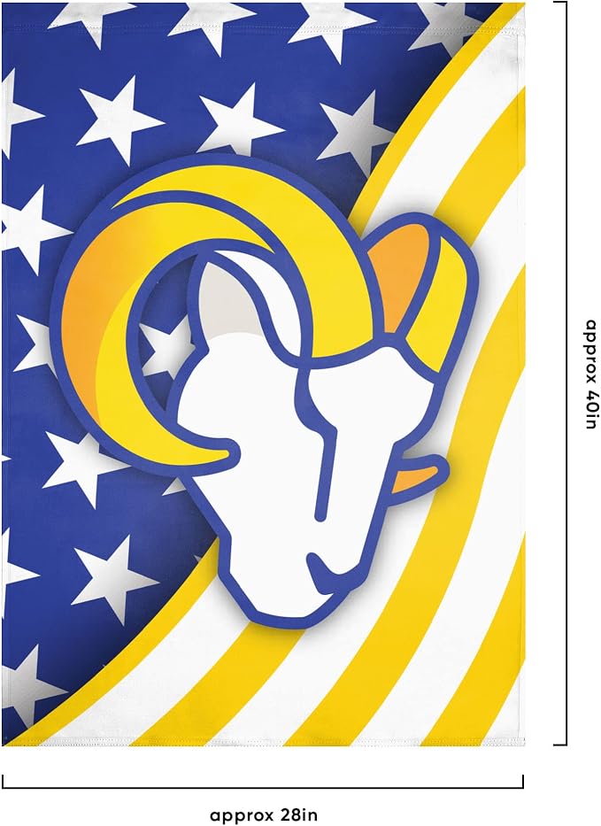 NFL Double Sided Team Logo Vertical Flag (40" x 28")