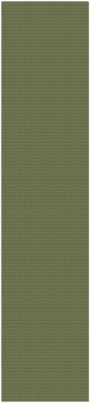 KOZYFLY Cotton 2.5'x12' Runners Rugs for Hallway, Long Washable Runner Rug, Woven Non Slip Kitchen Runner, Braided Entryway Rug, Floor Carpet for Entry, Aisle, Hall, Olive Green/Earthy Green