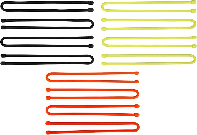 Nite Ize Gear Tie Original ProPacks - Reusable Rubber Twist Ties for Indoor & Outdoor Use - Bendable Wire Interior - Durable Rubber Exterior - Secure Grip - Assorted Colors, 12" (12 Pack)