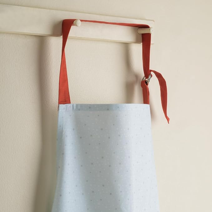 Maison d' Hermine Aprons for women with Pocket 100% Cotton (27.50"x31.50") | Adjustable Neck Strap & long ties Apron Men Chef Wedding Cooking Gardening Server Maid