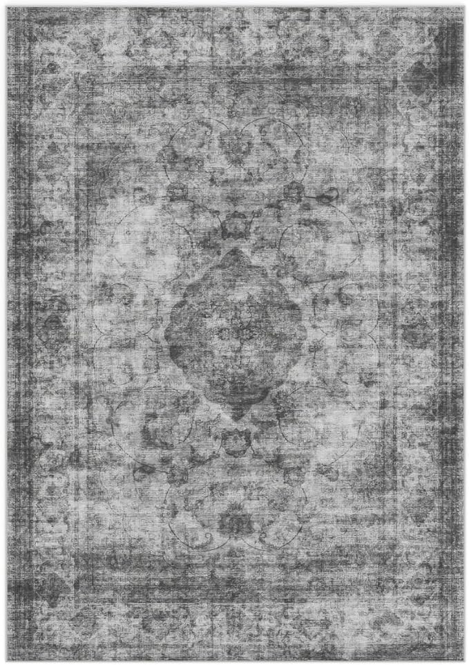 2x3 Area Rug Washable Vintage: Non Slip Throw Rugs for Entryway | Indoor Door Mat for Kitchen Soft Low Pile Thin Small Carpet for Hallway Bedroom Dining Room Home Office Decor