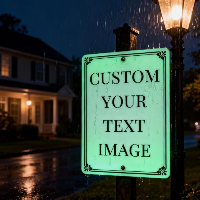 Custom Extra Large Sign Metal Outdoor – 24x30 inch Aluminum with Reflective Option, Single/Double Sided, Rust-Free Weatherproof Fade Resistant