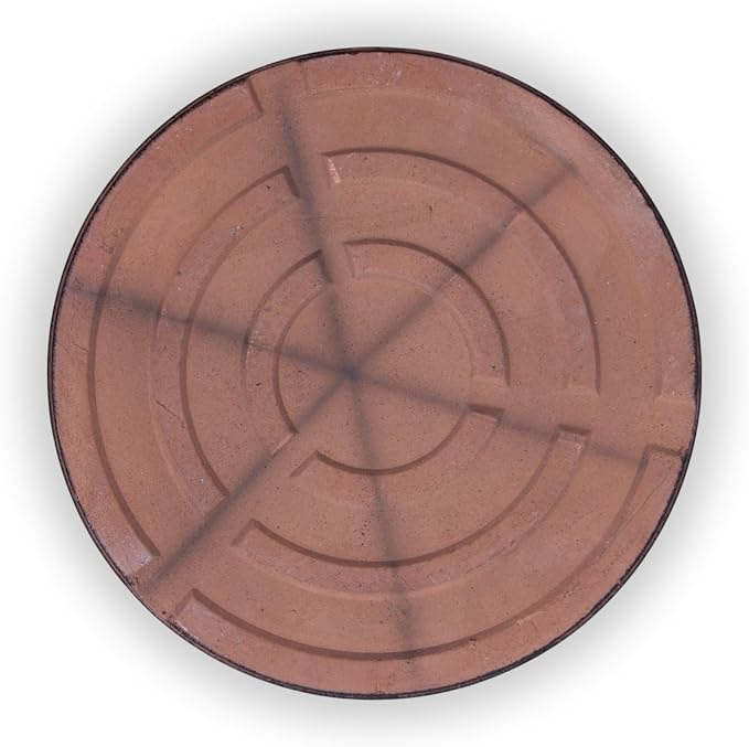 Ceramic 13.5 Inch Plant Saucers (Pack of 2) - Round Black Flower Pot Trays - Handcrafted, Durable Planter Bases