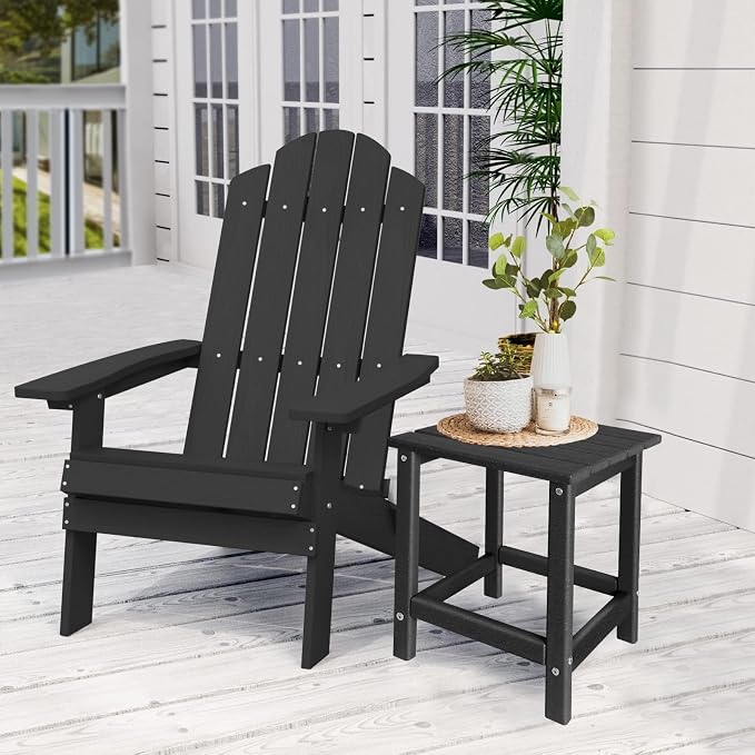 GARDENSTAR Outdoor Side Tables Adirondack, HDPE Small Table for Patio,Outside End Table for Porch, Deck, Pool, Weather Resistant/Easy Maintenance
