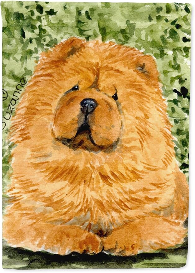 Caroline's Treasures SS8709GF Chow Chow Garden Flag Mailbox Flag Decorative Yard Flag Banner Outside Patio Artwork Yard Flower Beds, Garden Size, Multicolor