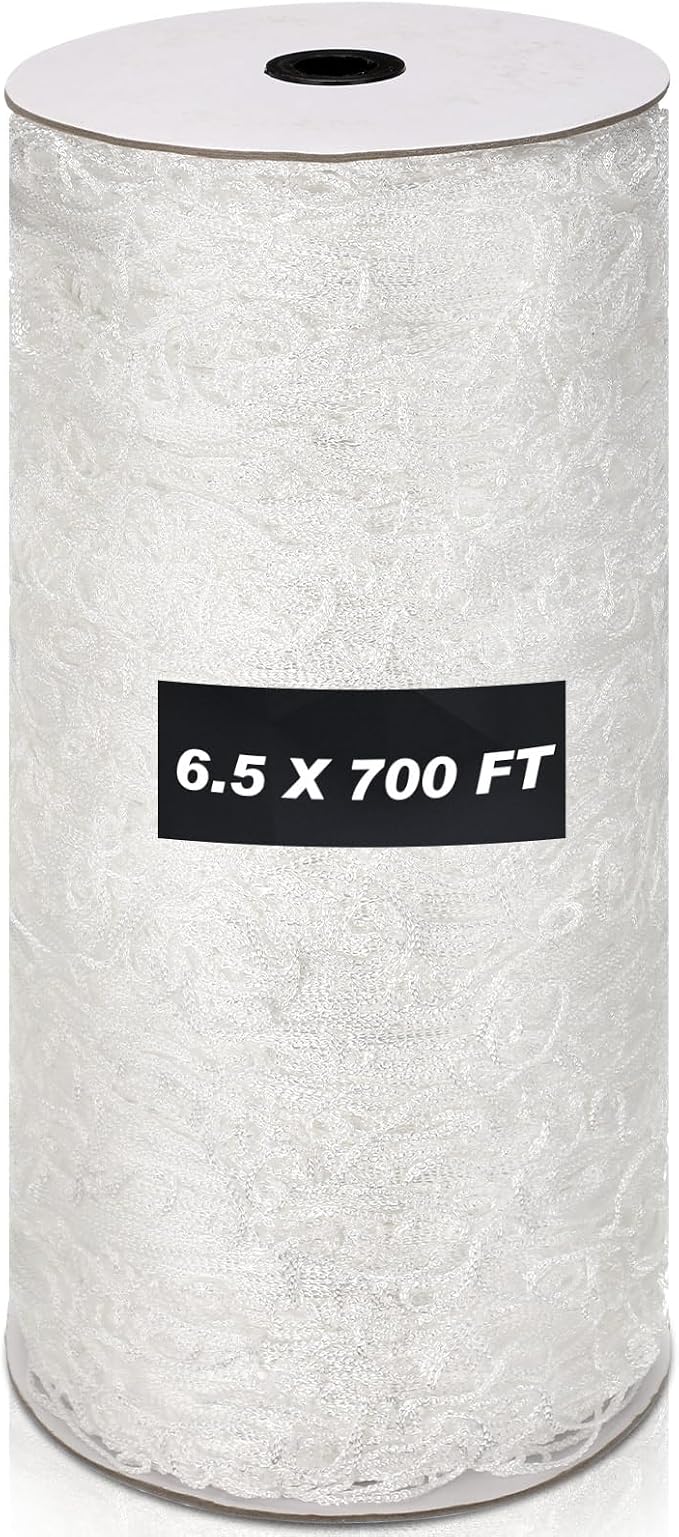 Berlune 6.5 x 700 ft Trellis Netting Roll Heavy Duty Nylon Garden Trellis Netting with 6 Inch Mesh Soft Plant Support Net for Climbing Plants, Grape Racks, Growing Support Bean, Pea, Tomatoes