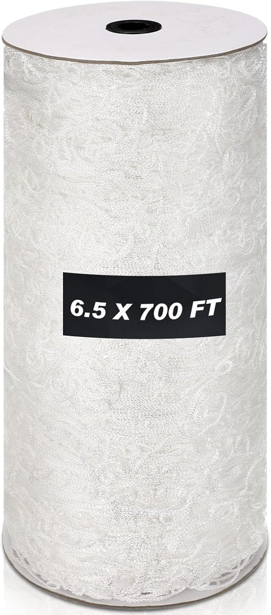Berlune 6.5 x 700 ft Trellis Netting Roll Heavy Duty Nylon Garden Trellis Netting with 6 Inch Mesh Soft Plant Support Net for Climbing Plants, Grape Racks, Growing Support Bean, Pea, Tomatoes