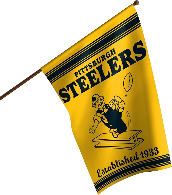 NFL Double Sided Team Logo Vertical Flag (40" x 28")