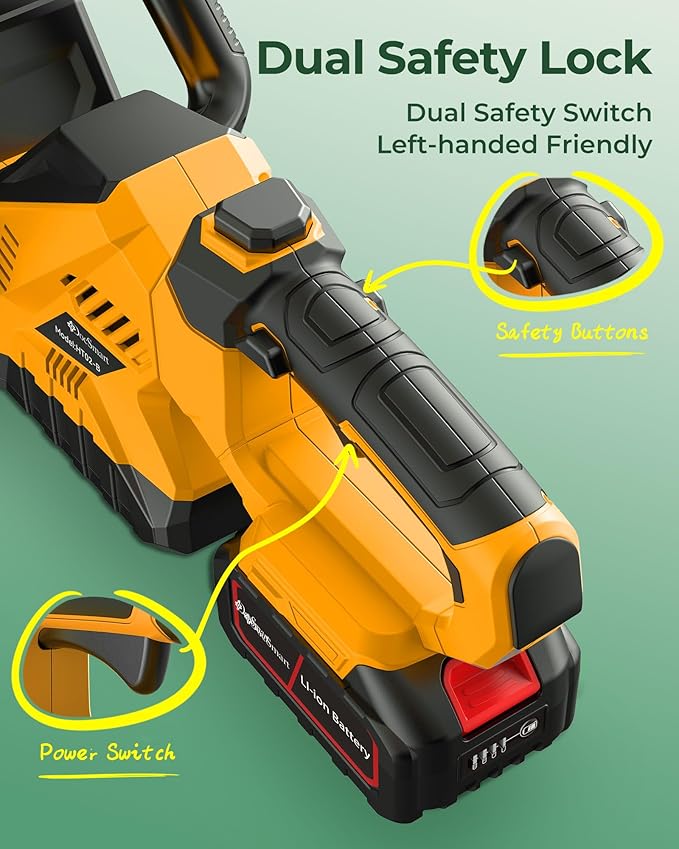 Hedge Trimmers Cordless with 2pcs 4000mAh Battery, Brushless Electric Handheld Bush Clipper with Rechargeable Batteries, 3000RPM 180° Rotatable Head, 2/3'' Blade Gap, Gifts for Men Dad