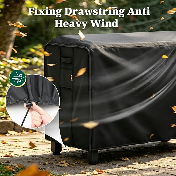 MR. COVER Outdoor prep table cover 52 inch for Keter Unity XL Outdoor Rolling Table Cart, 600D Heavy Duty Waterproof for Grill Dining Kitchen Island cart Protective, Outdoor Storage Cabinet Cover