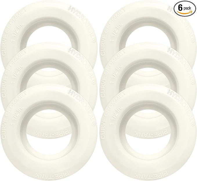 1 1/2 inch Hydroseal flexible tank adapter Bulkhead Fitting, aquarium bulkhead fitting, rain barrel spigot kit, TPV Grommet Tank Adapter for IBC Tote, Water Tank, Pond, Hydroponics, Filtration