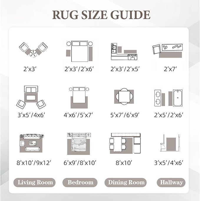 Area Rug for Living Room 6x9: Large Washable Boho Moroccan Rugs Geometric Neutral Rug, Non-Slip Foldable Morden Farmhouse Indoor Floor Carpet for Bedroom Dining Table Home(Ivory Mocha,6'x9')