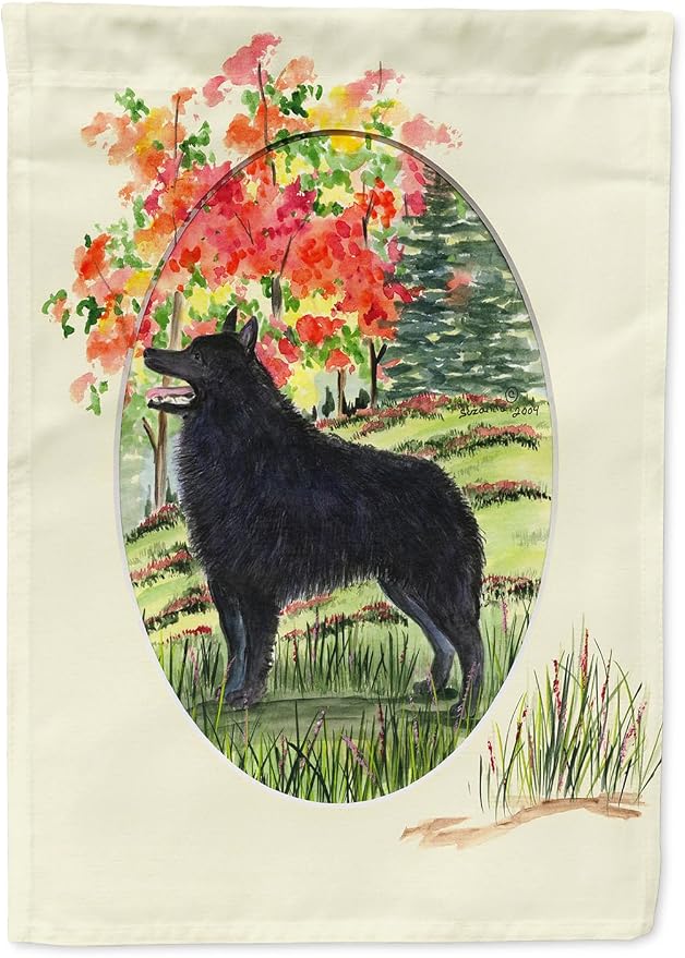 Caroline's Treasures SS8058GF Schipperke Garden Flag Mailbox Flag Decorative Yard Flag Banner Outside Patio Artwork Yard Flower Beds, Garden Size, Multicolor