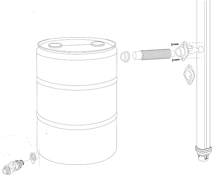 Rain Barrel Diverter Kits for 3inch and 4inch Round Downspouts | Includes Drain Spigot | Aquabarrel - EarthMinded | OEM EarthMinded Parts