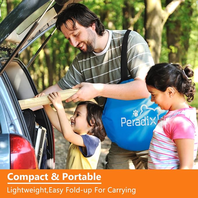 Peradix Paddling Pool for Kids & Pets Infant Ball Pit Tent, Baby Beach Tent, Toddler Wading Pool UV Sun Shelter Canopy with Mosquito Net, Portable Pop Up Tent Summer Beach Toys for Child