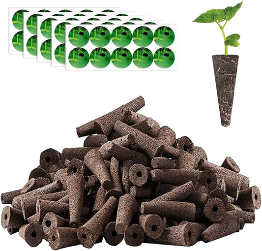 Haligo 150pcs Seed Pod Kit for Hydroponics, Grow Anything Kit with 100pcs Grow Sponges, 50pcs Pods Labels, Hydroponics Pods Replacement Compatible with Hydroponics Growing System from All Brands