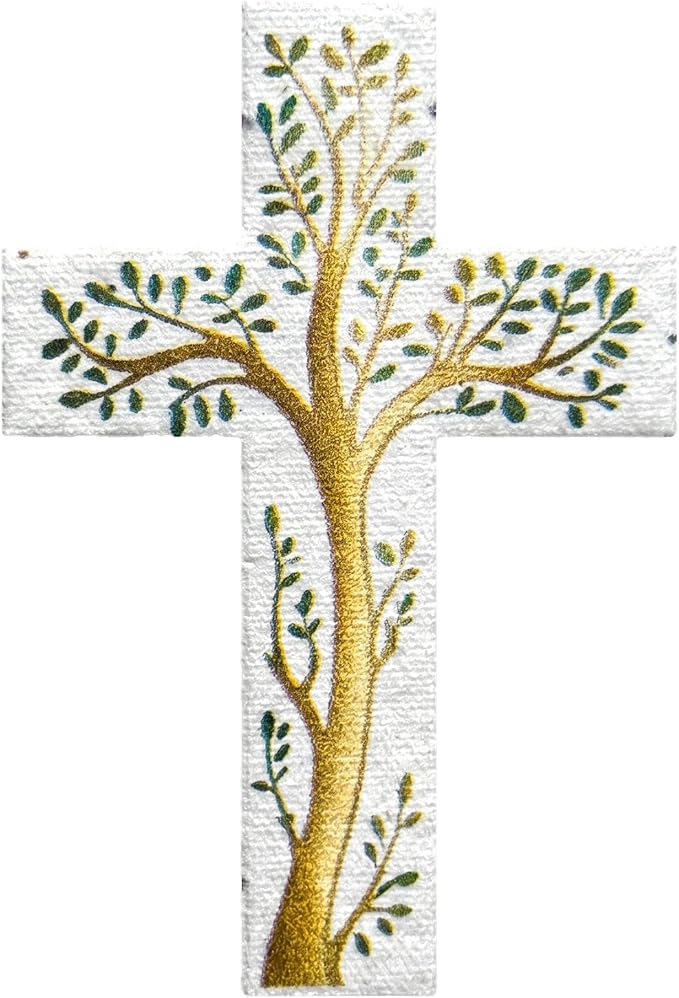 Plantable Wildflower Seed Paper - 50pcs Tree Cross-Shaped for Funeral Favors, Memorial Gifts, & Sympathy Gifts for Loss of Father and Mother