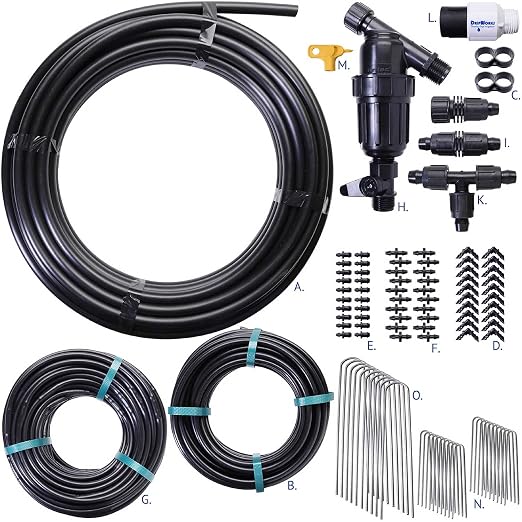 Dripworks Premium Garden Bed Irrigation Kit for Watering Plants in Raised Garden Bed - Waters Upto 3 Beds (4'x8') | Agricultural Grade Components | Trusted Brand Since 1991