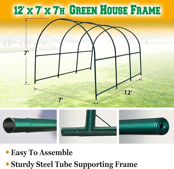 BenefitUSA Multiple Size Greenhouse Frame (12'x7'x7')