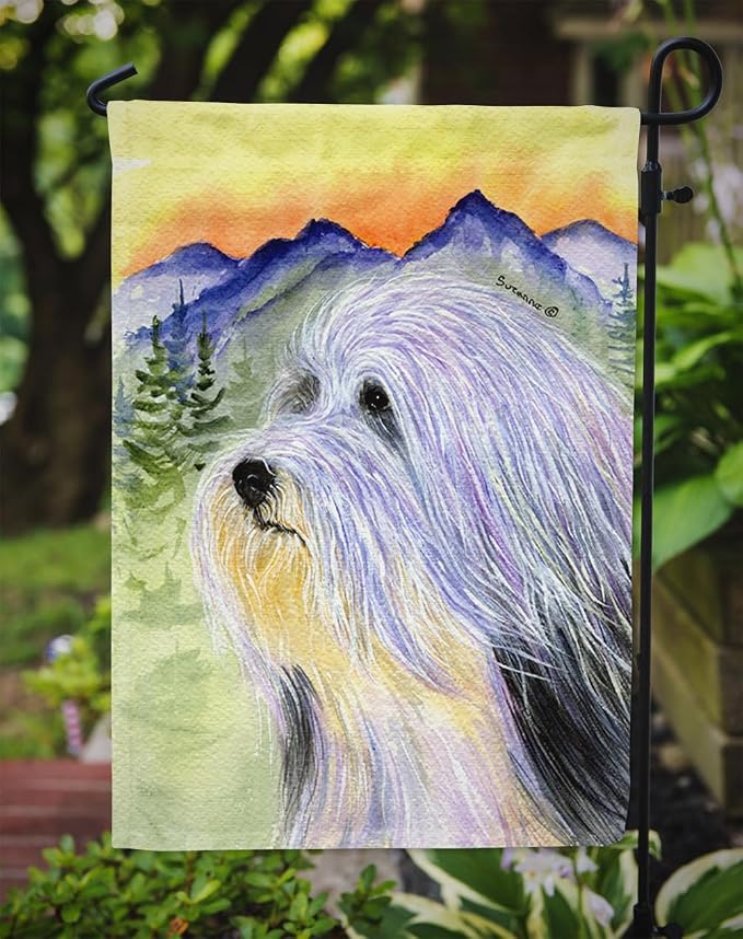 Caroline's Treasures SS8244GF Bearded Collie Garden Flag Mailbox Flag Decorative Yard Flag Banner Outside Patio Artwork Yard Flower Beds, Garden Size, Multicolor