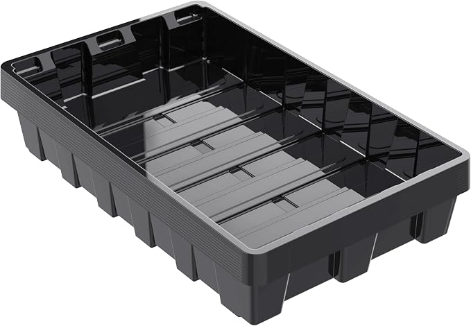 Gardzen 10 Pack Seed Trays, Reusable Plant Grow Trays, Ideal for Seed Starting, Microgreens, Indoor Gardening, and Greenhouse Nurseries - No Drain Holes, 14.5"x9"