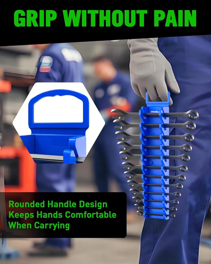 Bundled Products-2 Items: 18PCS Socket Organizer & 2PCS Wrench Organizer