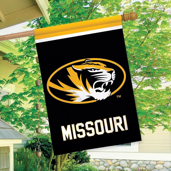 Briarwood Lane House Flag 40x28 For Outdoor Missouri Tigers NCAA Licensed House Flag