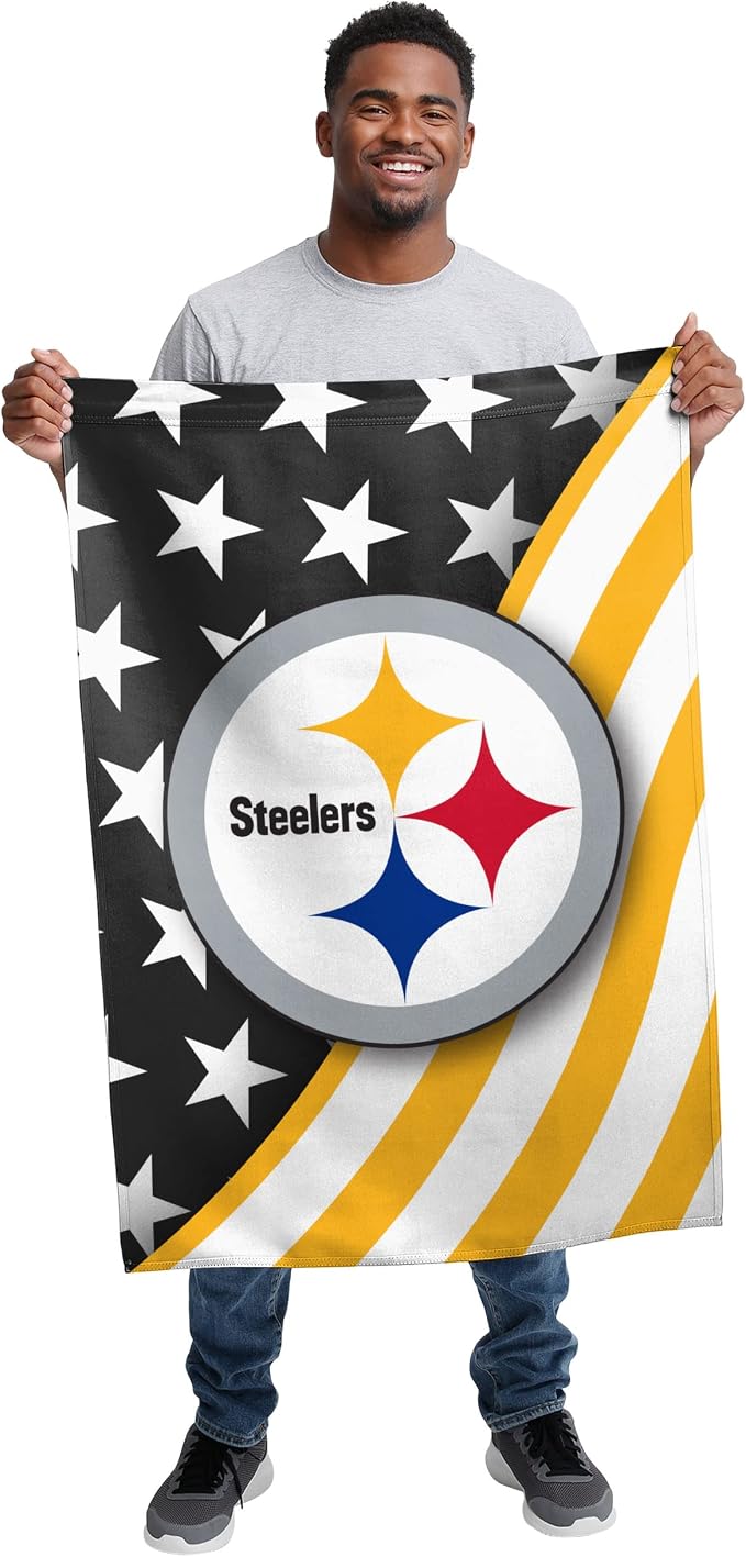 NFL Double Sided Team Logo Vertical Flag (40" x 28")