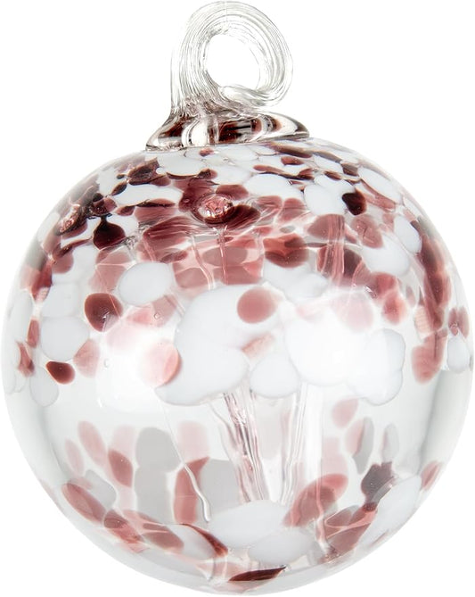 Dale Tiffany Hand Blown Glass, 4" Diameter Enchanted, Tree of Life Collection, Witch Globe Hanging Garden Indoor/Outdoor Decorative Ornament Gazing Ball