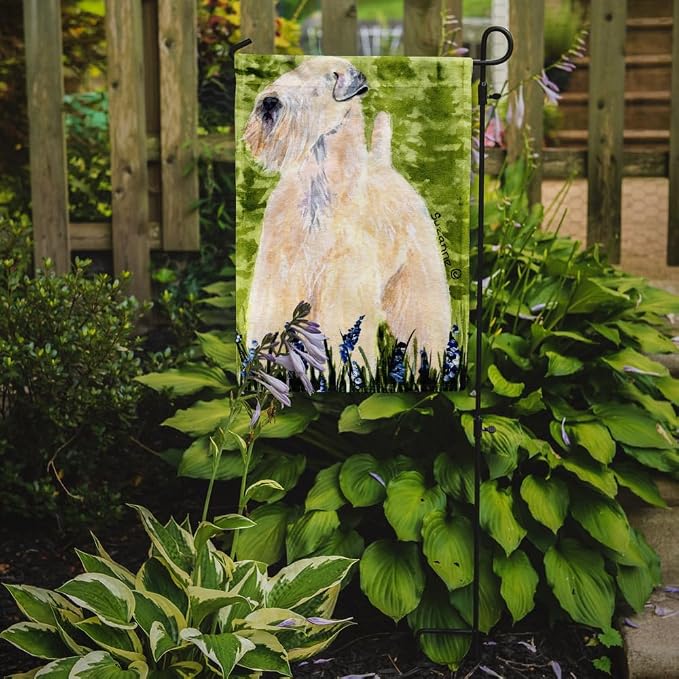 Caroline's Treasures SS1033GF Wheaten Terrier Soft Coated Garden Flag Mailbox Flag Decorative Yard Flag Banner Outside Patio Artwork Yard Flower Beds, Garden Size, Multicolor