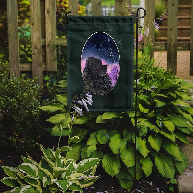 Caroline's Treasures SS8076GF Pomeranian Garden Flag Mailbox Flag Decorative Yard Flag Banner Outside Patio Artwork Yard Flower Beds, Garden Size, Multicolor