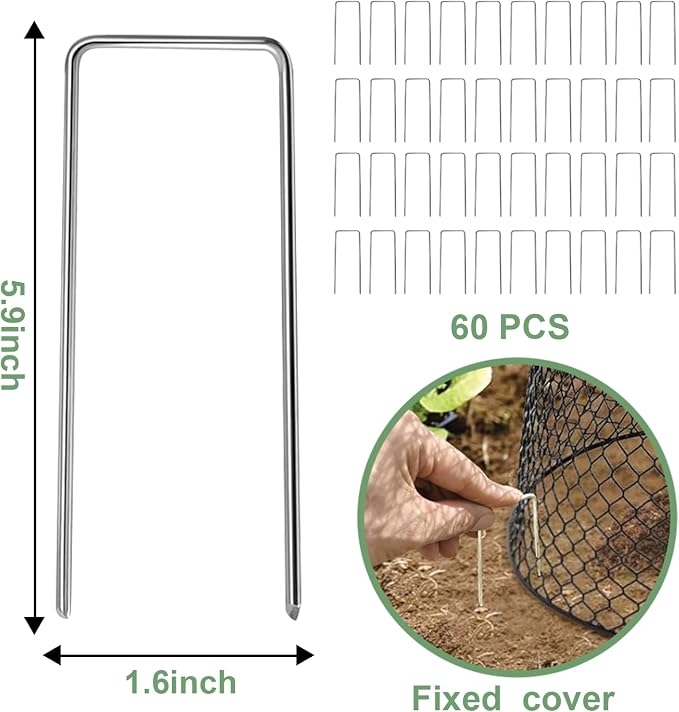 20 Pcs 9"×9" (Multiple Sizes/Quantities Available) Chicken Wire Plant Protectors from Animals, Plant Cage Garden Cloche to Protect Plants Vegetables from Rabbits Squirrels Chicken